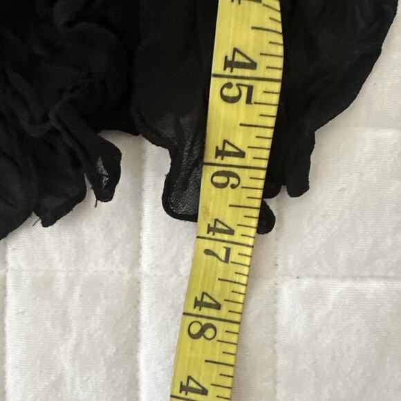 EVA BLUE Dress Womens 10 Black Floral Strappy Midi Asymmetric Fairy Grunge Y2K - Picture 8 of 11